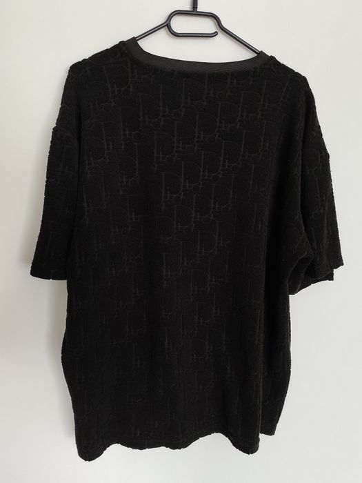 Tricou Dior Oblique Black Jacquard marimea XXL