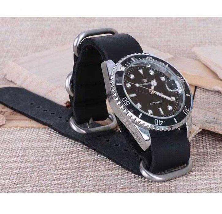 N4 НАТО NATO Кожена каишка за Samsung Huawei Xiaomi Garmin Amazfit