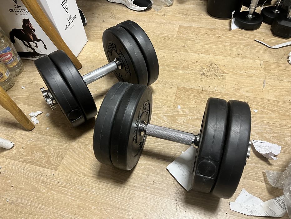 Gantere reglabile noi set 12,5 kg+12,5 kg=25 kg Germany pret 200 ron