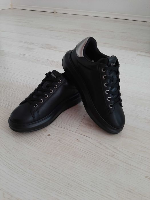 Кожени маратонки  Karl Lagerfeld  KAPRI