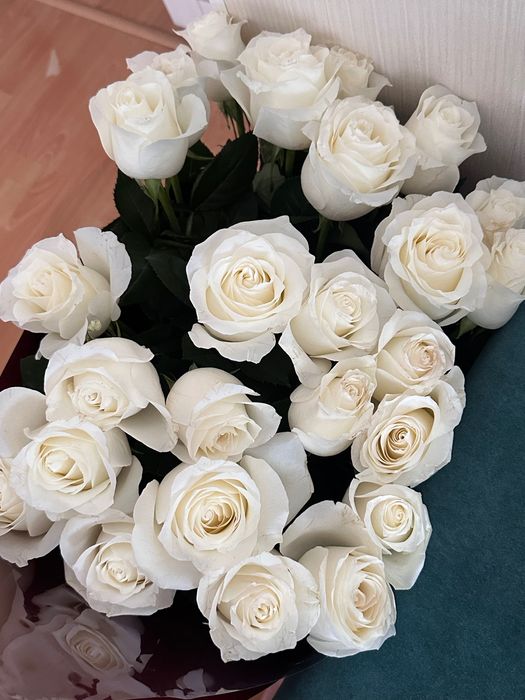 Свежие цветы пионы, розы