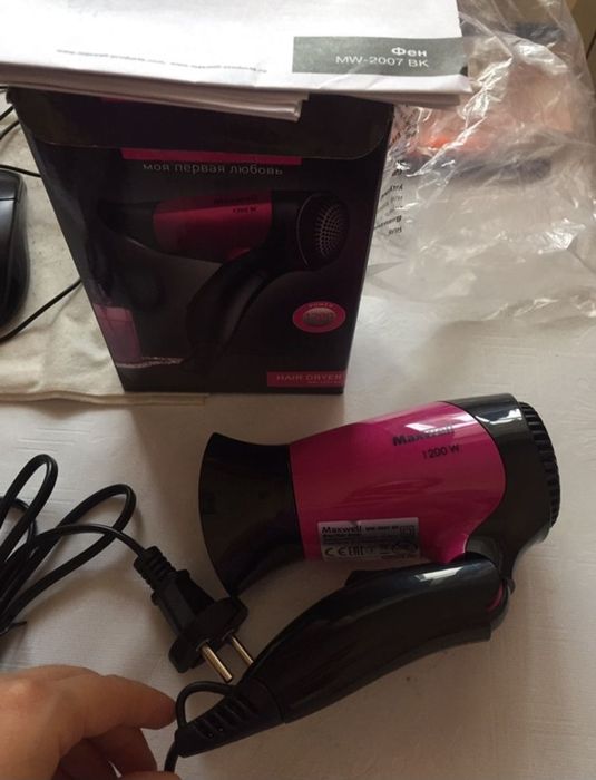 Фен дорожный новый