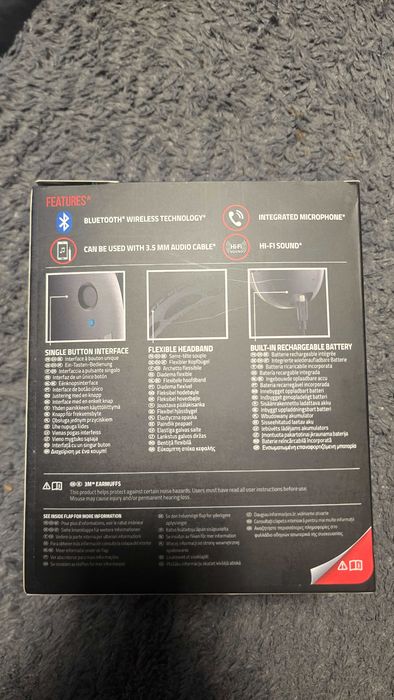 Безжични антифони с Bluetooth 3M WorkTunes Connect (чисто нови)