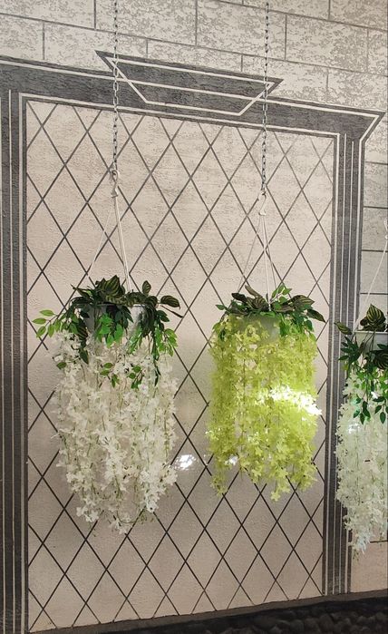 Suniy gullar  darxlar va kashpo