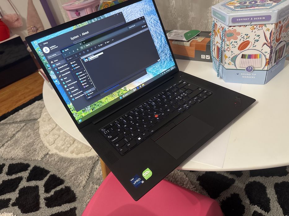 Laptop Workstation Lenovo P1 gen 6 i7 Rtx 32 gb ddr5 dock