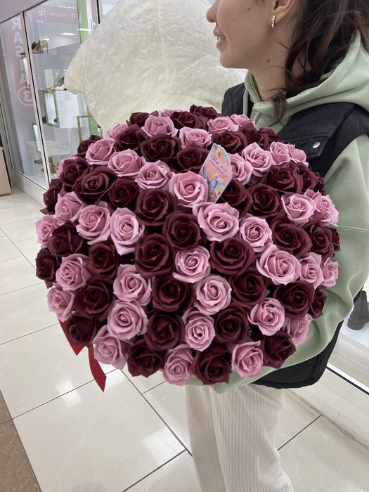Мыльные розы цветы в Астана