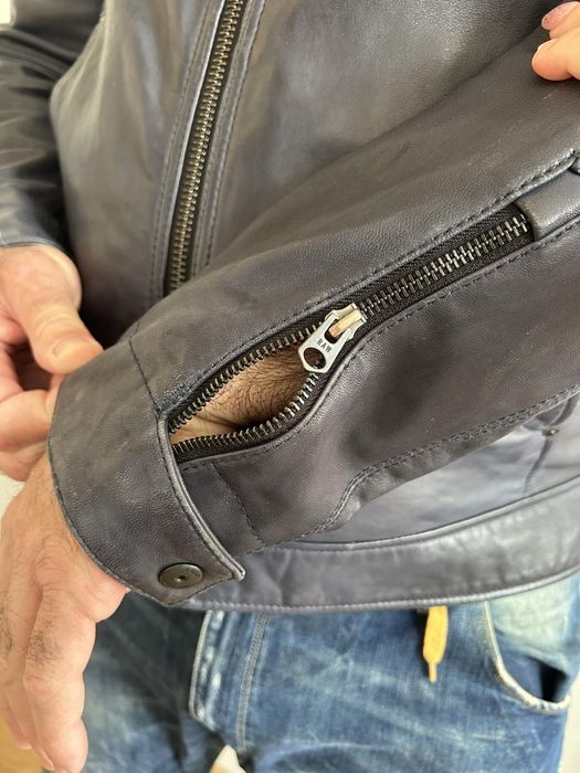 Оригинално кожено яке G-star RAW biker leather jkt D16182-B508-4213