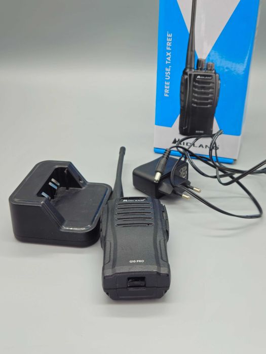 Радиостанция PMR446 G10 Pro с настолна зарядна станция!TОП цена!