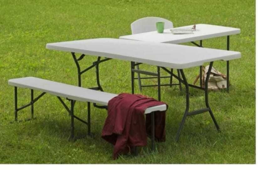 Стол и две скамейки в комплекте туристический