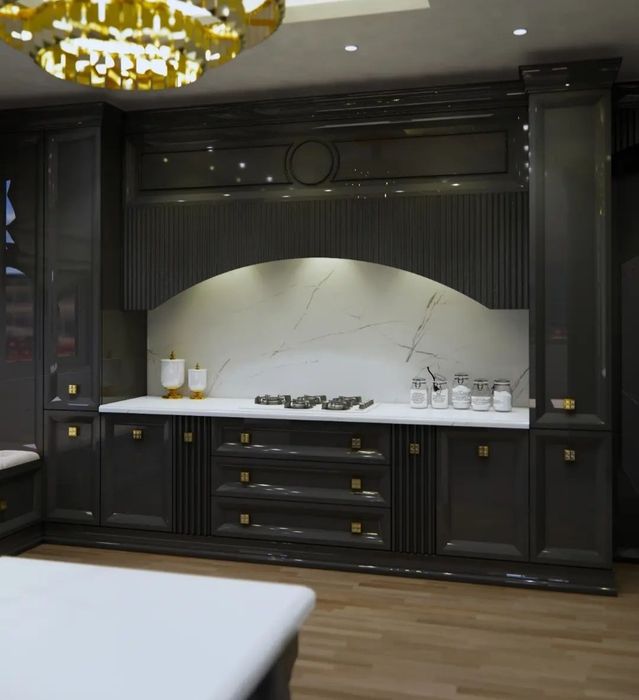 Prinimaem zakazi  na  kuxonnie shkafi iz  naturalnogo  shpona