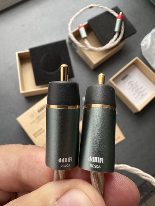 Cablu audio RCA coaxial analog R+L, ddHiFi RC 20A