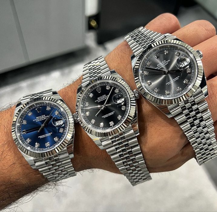 Rolex Date-Just Diamond 41 Rhodium Dial ETA 3235