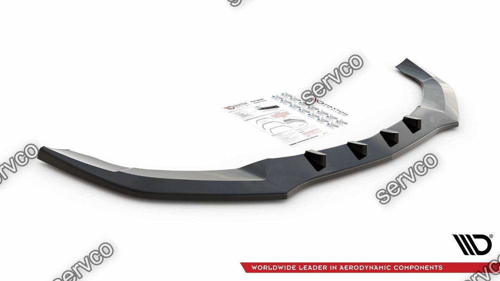 Prelungire splitter bara fata Mercedes E Class W 212 Facelift AMG-Line Sedan 2012-2016 v4 - Maxton Design
