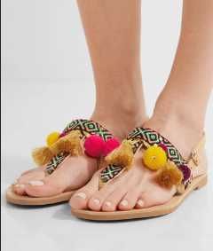 Равни кожени сандали Mabu by Maria BK - 38