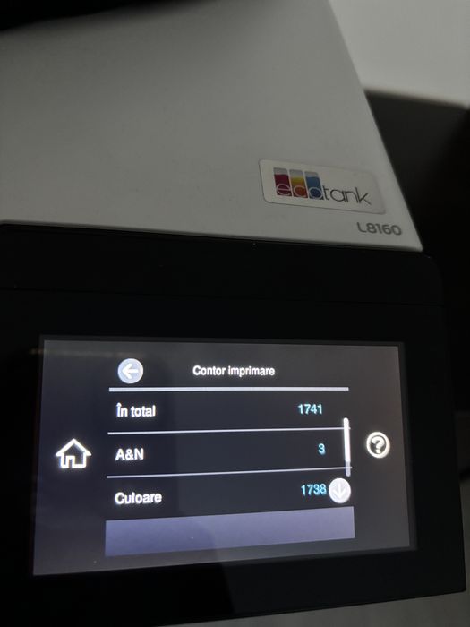 Epson EcoTank L8160 stare impecabilă - doar cu predare personala