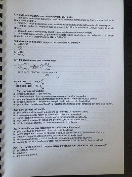 Carte grile chimie medicina