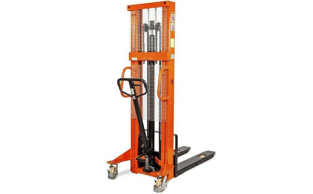 Штабелер 1 тонна ручной гидравлический, под европоддон, 1.6м