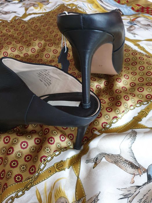 Saboti pantofi piele naturala H&M Zara Massimo Dutti Musette