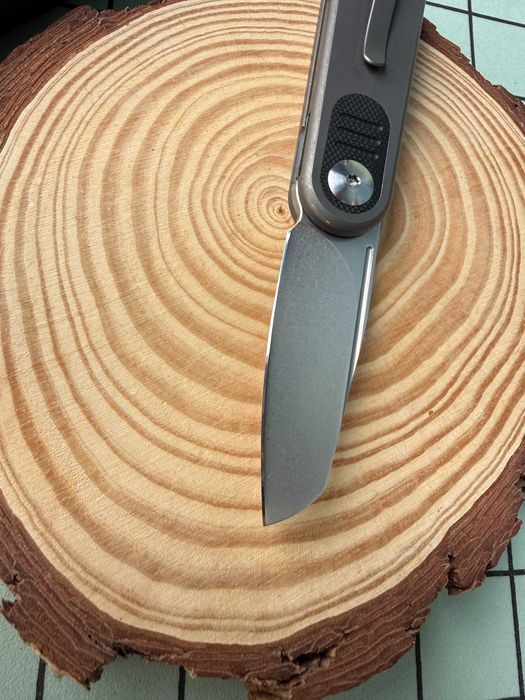 Baby Barlow knife - Darkened Titanium "URBAN EDC"
