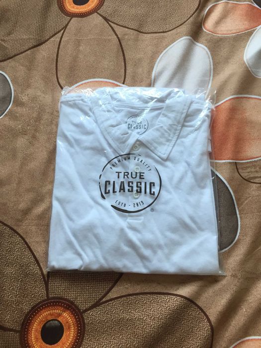 Tricou White Polo, True Classic, from USA