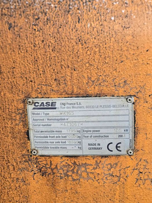 vand  sau dezmembrez excavator pe roti case wx165
