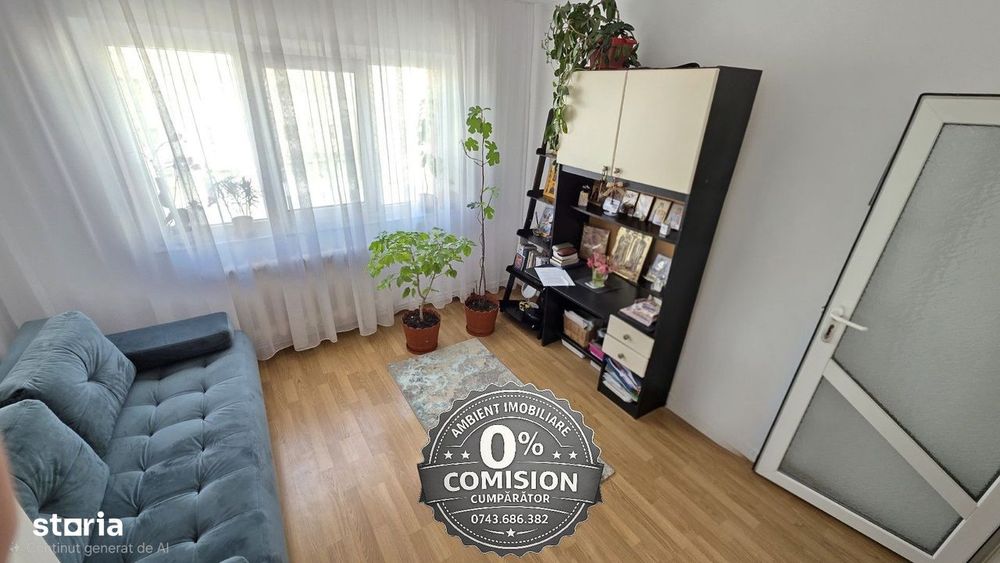 Apartament cu 2 camere, etaj 3, mobilat și utilat, zona TRAIAN - Cruce