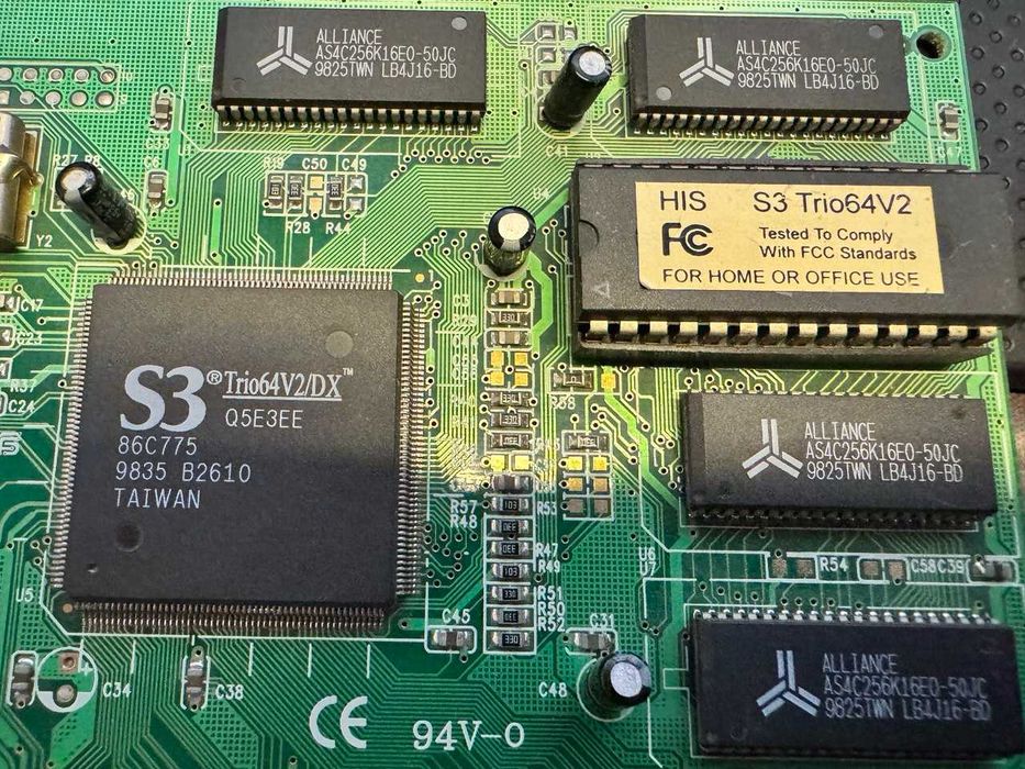 Видеокарта HIS S3 Trio64V2 (Retrogaming/VINTAGE 1996)