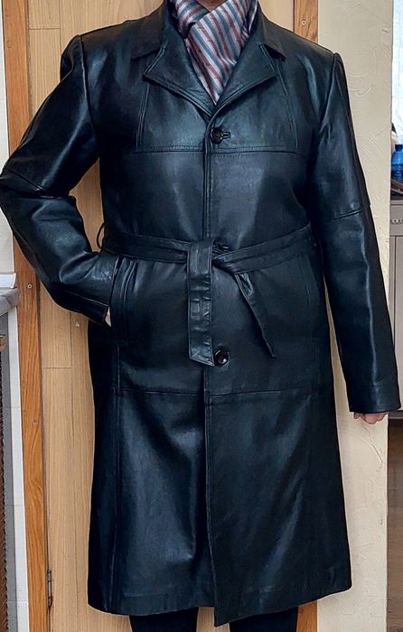 Плащ. Кожаный 50-52