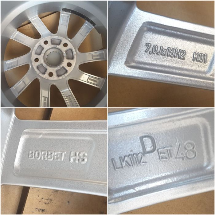 jante aliaj 16; 5x112;  Vw Golf 5, 6, 7, Caddy, Touran, Jetta, Sportsvan