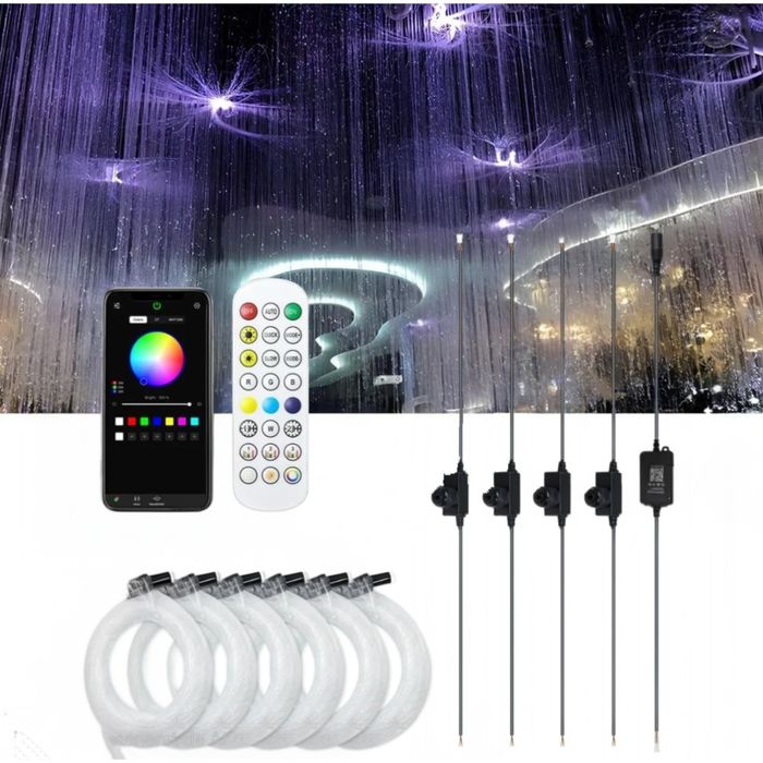 Kit Plafon Instelat Auto Control 4 Zone RGBW Fibra 400 500 600 700 Stele Stelute Stars 4in1