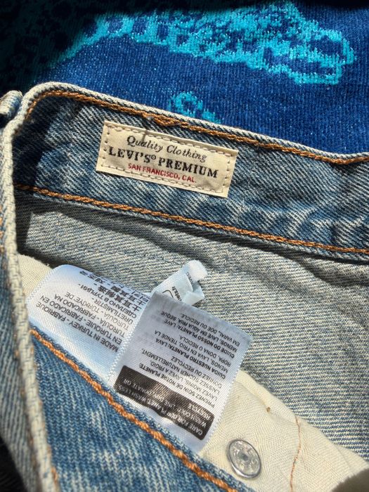 Levi's Premium 501 къси дънки ретро стил - размер 24 (XS) / Висока талия
