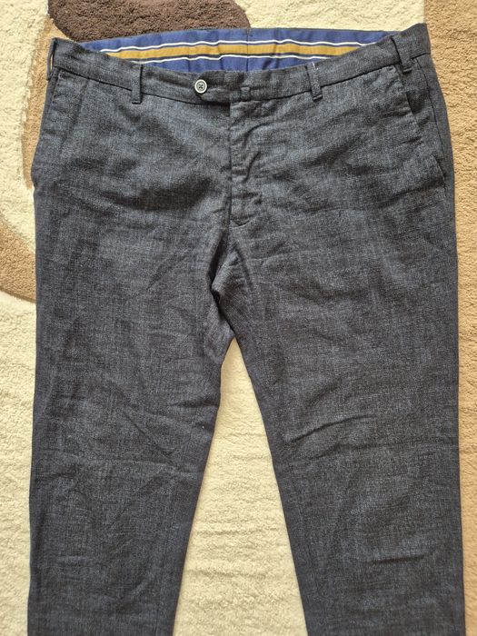 Pantaloni de Lux L.B.M. 1911 Lubiam, Bumbac & Lână, Slim Fit, Bărbați, 54 R (Fit 52 - XL)