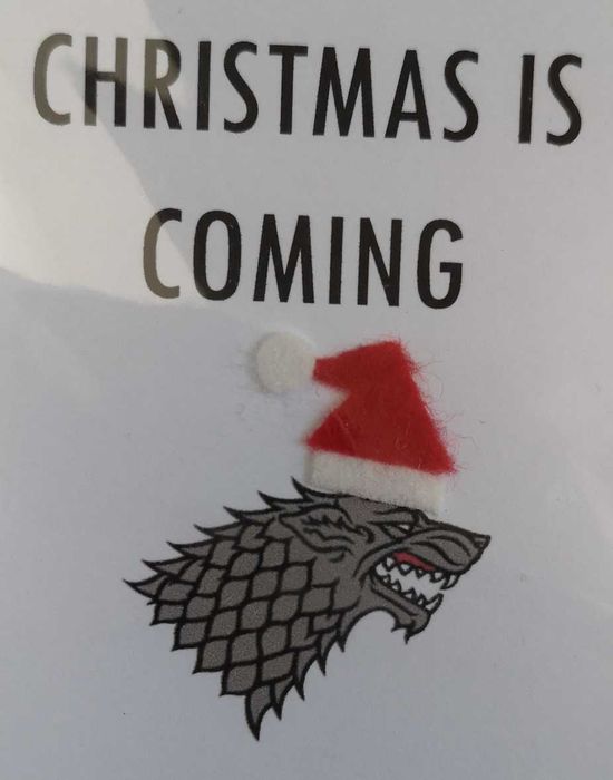 Felicitare Craciun - Christmas is Coming - GoT - noua