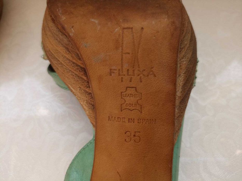 100% Испания Made in Spain. Натуральная кожа. Босоножки.