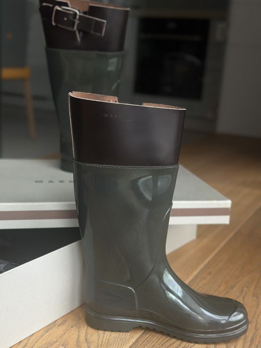 MARNI cizme cauciuc si piele