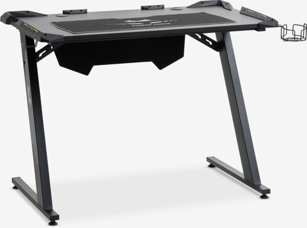 Birou gaming LINDHOLM cu LED negru