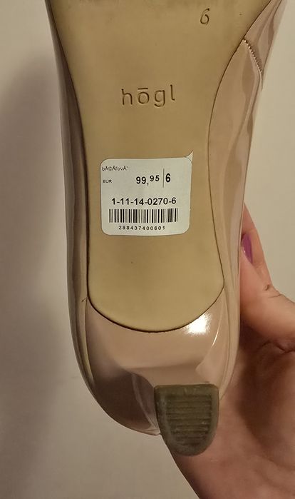 Pantofi Nude Hogl - Marimea 39 dar se potriveste si la 38