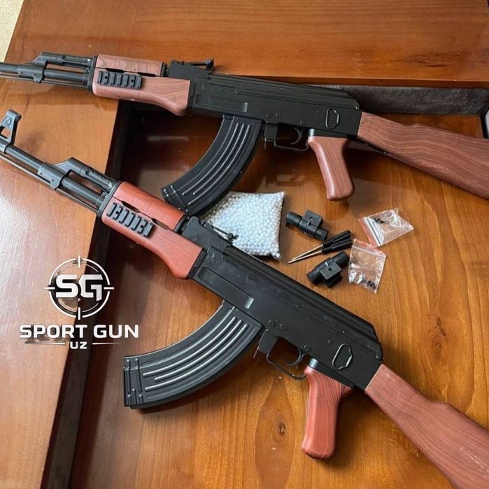 Ак 47 калашников avtomat ak47 6mm spring пружинный