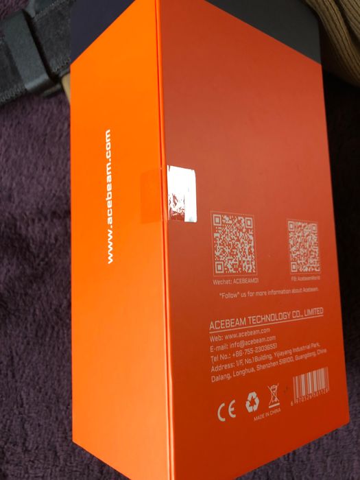 Acebeam w35, лазерен фенер