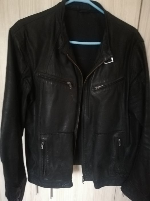 Мъжко спортно  яке естествена кожа размер XL