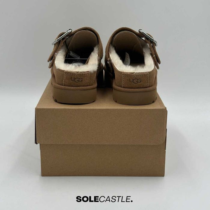 Saboți UGG Goldenstar Evelina Clog 'Chestnut' 100% Originali