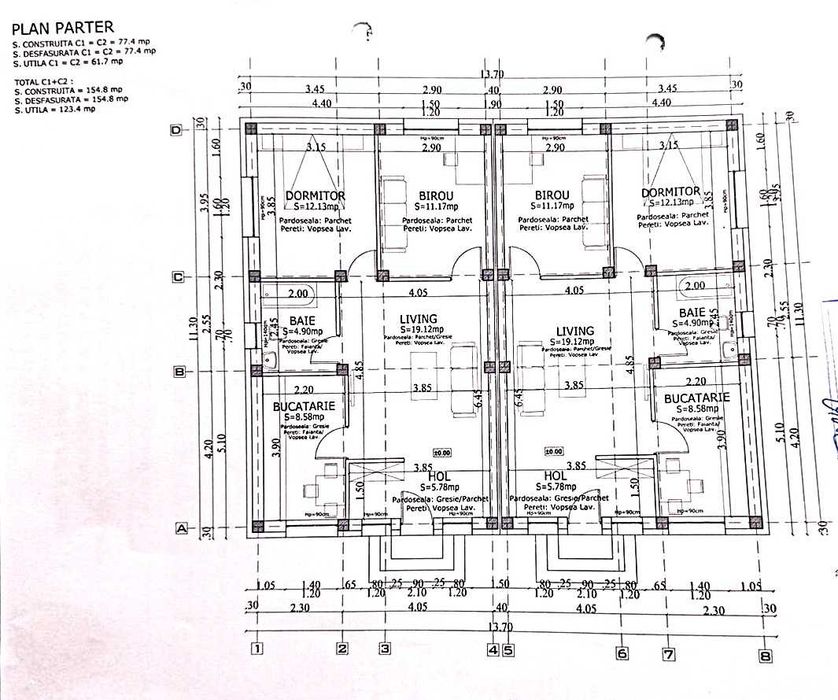 Pantelimon Ilfov,parter,3 camere,220mp proprietate,comision 0%