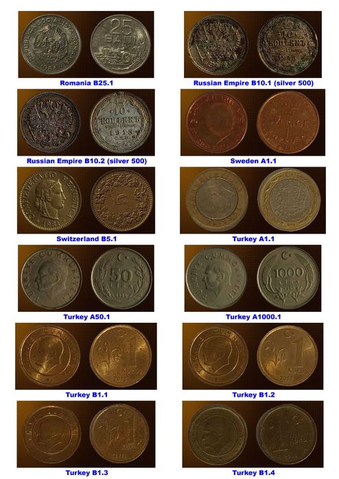 130 чуждестранни монети (вкл. сребърни) 1839 г - 2022 г от 29 държави