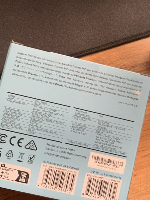 Веб-камера streamplify CAM MINI