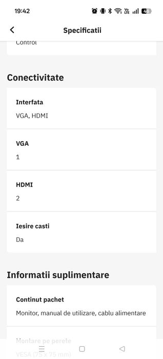 Monitor LG 24'' ecran IPS full HD