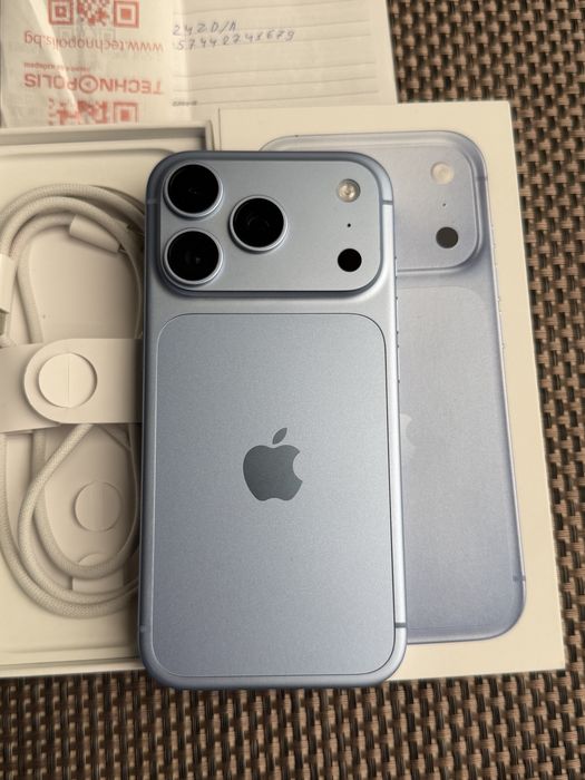 КАТО НОВ! 1Tb*ЛИЗИНГ* iPhone 18 Pro Glacier 24М Гаранция
