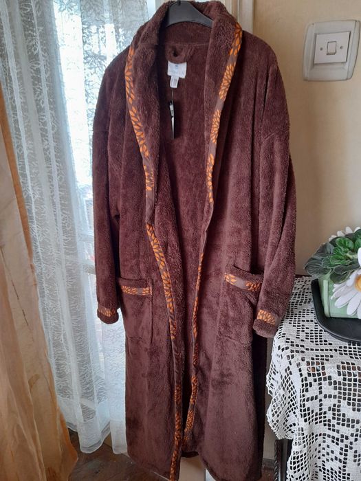 Halat lung NOU XXL/52 dama maro Fleece de la GERMAG toamna/iarna cu eticheta
