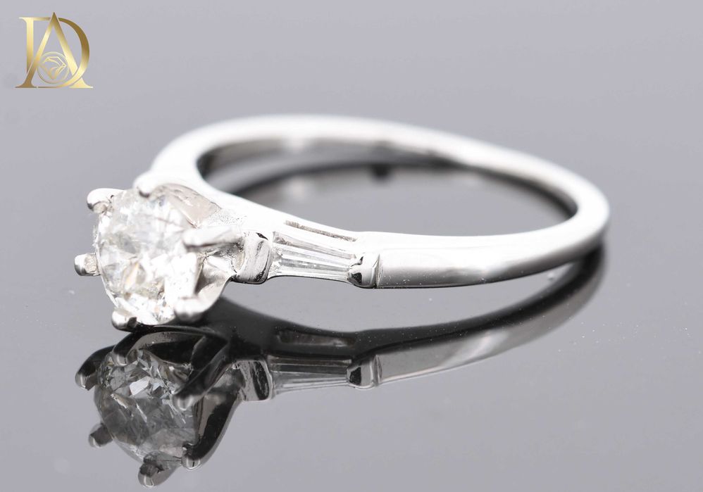 Винтидж Златен Пръстен с 0.63кт Естествени Диаманти