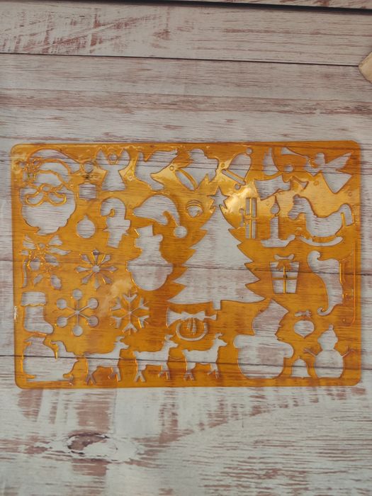 Новогодний трафарет