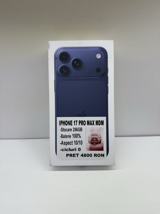 iPhone 17 PROMAX 256GB MDM King Amanet